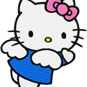 Hello Kitty Happy Angel embroidery design