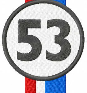Herbie Racing Livery logo embroidery design