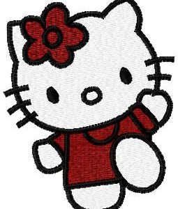 Hi Kitty embroidery design