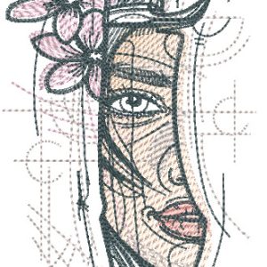 Huntress's knife embroidery design