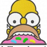 I like donut embroidery design