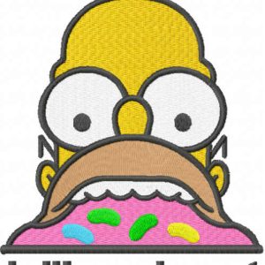 I like donut embroidery design