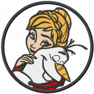 I love you Anna embroidery design