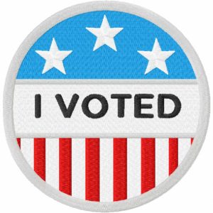 I voted embroidery design