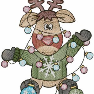 I will be like a Christmas tree embroidery design