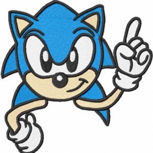 I'am Sonic embroidery design