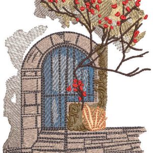In the old city embroidery design