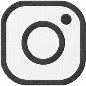 Instagram sign embroidery design