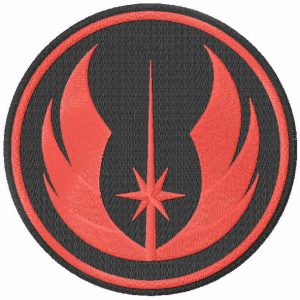 Jedi Order logo embroidery design