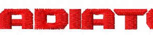 Jeep Gladiator logo embroidery design