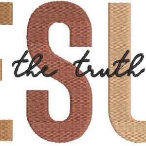 Jesus The Way The Truth The Life embroidery design