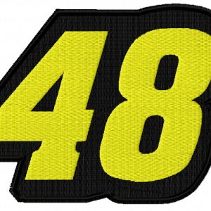 Jimmie Johnson 48 logo embroidery design
