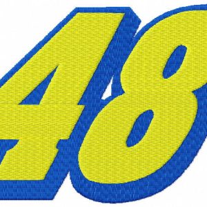 Jimmie Johnson 48 original logo embroidery design