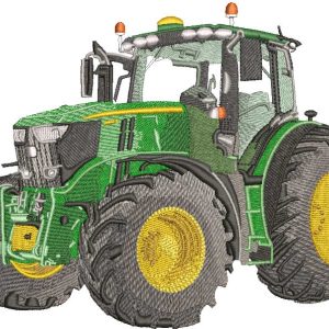 John Deere 7R Tractor embroidery design