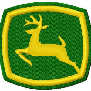 John Deere symbol embroidery design