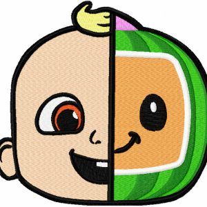 Johny Cocomelon embroidery design