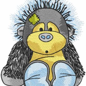 Jungle the Orangutan embroidery design