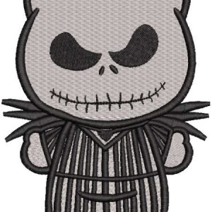 Kitty Jack embroidery design