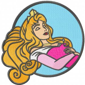 Layered Aurora embroidery design