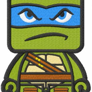 Leo chibi embroidery design