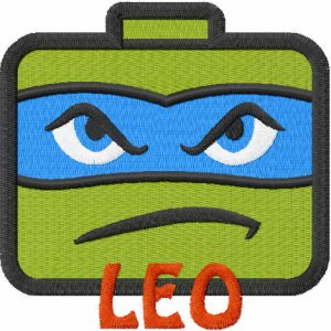 Leo tmnt embroidery design