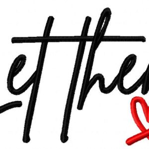 Let Them embroidery design