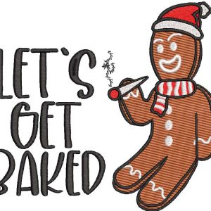Let''s Get Baked embroidery design