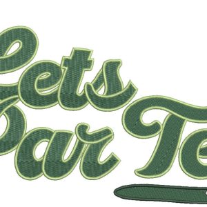 Lets Par Tee embroidery design