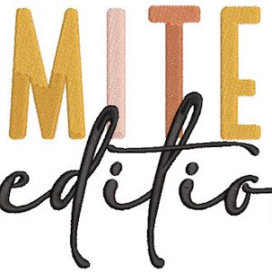Limited edition embroidery design