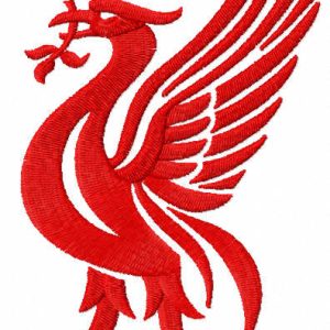 Liverpool football club bird embroidery design