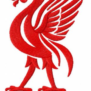 Liverpool football club red logo embroidery design