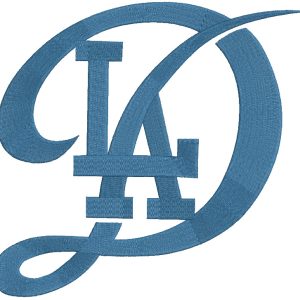 Los Angeles Dodgers Cap Logo embroidery design