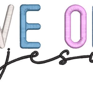 Love Of Jesus embroidery design