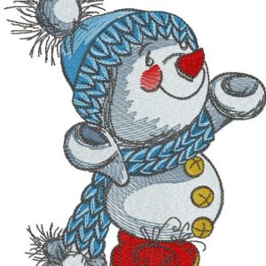 Love winter embroidery design