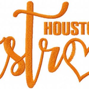Loving Houston Astros embroidery design
