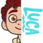 Luca hero embroidery design