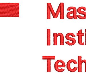 MIT logo embroidery design