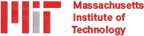 MIT logo embroidery design