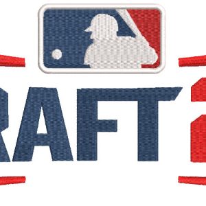MLB Draft 2025 Primary Logo embroidery design