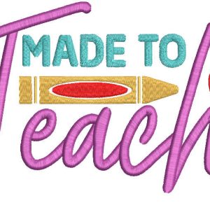 Made to teach embroidery design