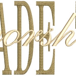 Made to worship inscription embroidery design