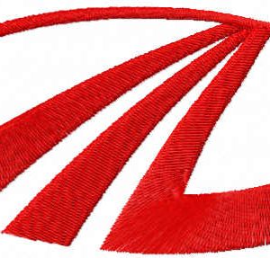 Mahindra sign embroidery design
