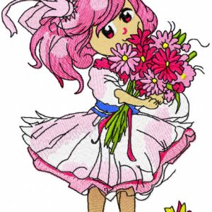 Malvina is birthday embroidery design