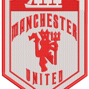 Manchester United F.C. Devil Crest embroidery design