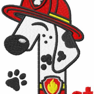 Marshall first embroidery design