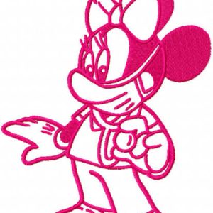 Medic Minnie embroidery design