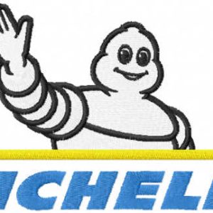 Michelin original logo embroidery design