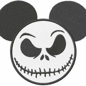Mickey Jack Skellington embroidery design