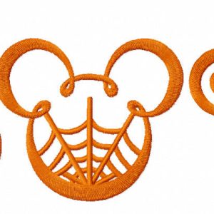 Mickey mouse boo embroidery design