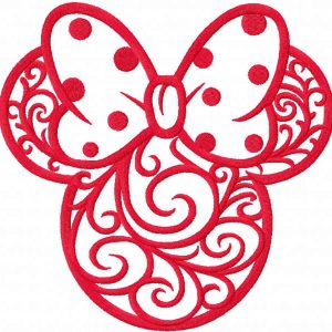 Mickey frosty patterns embroidery design